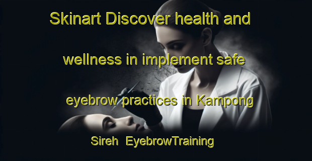 Skinart Discover health and wellness in implement safe eyebrow practices in Kampong Sireh | EyebrowTraining | EyebrowClasses | SkinartTraining-Singapore