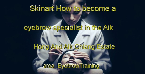 Skinart How to become a eyebrow specialist in the Aik Hong And Aik Chiang Estate area | EyebrowTraining | EyebrowClasses | SkinartTraining-Singapore