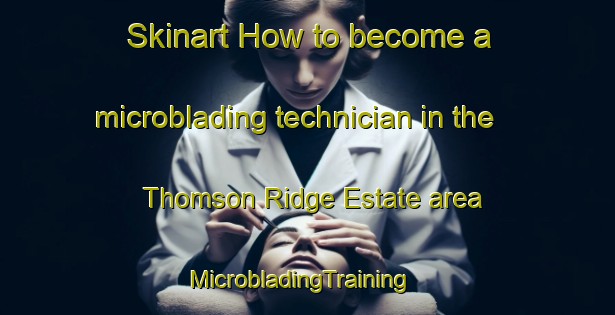 Skinart How to become a microblading technician in the Thomson Ridge Estate area | MicrobladingTraining | MicrobladingClasses | SkinartTraining-Singapore
