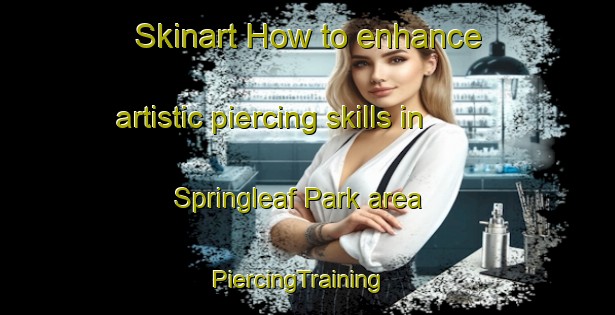Skinart How to enhance artistic piercing skills in Springleaf Park area | PiercingTraining | PiercingClasses | SkinartTraining-Singapore