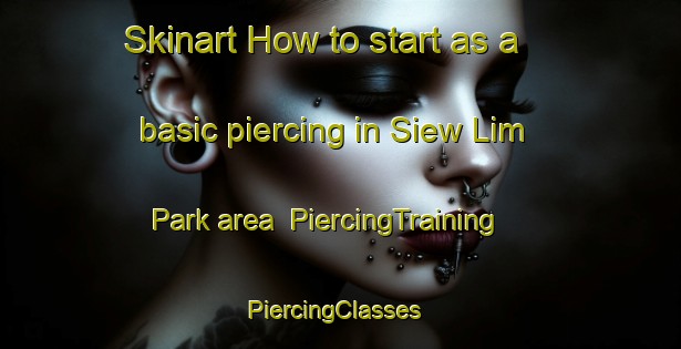 Skinart How to start as a basic piercing in Siew Lim Park area | PiercingTraining | PiercingClasses | SkinartTraining-Singapore