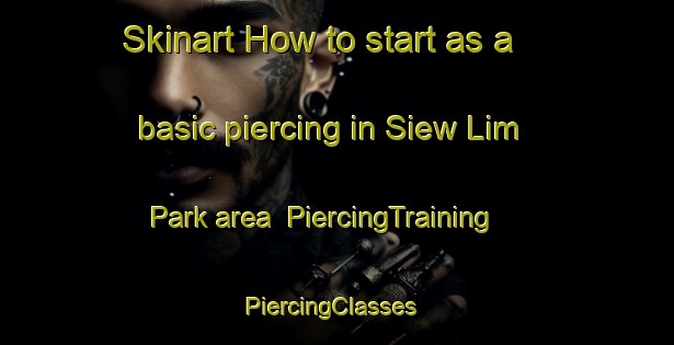 Skinart How to start as a basic piercing in Siew Lim Park area | PiercingTraining | PiercingClasses | SkinartTraining-Singapore